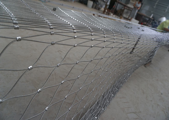 Stainless Steel Safety Netting 2.0mm Wire 60x60mm Hole Fall Protection