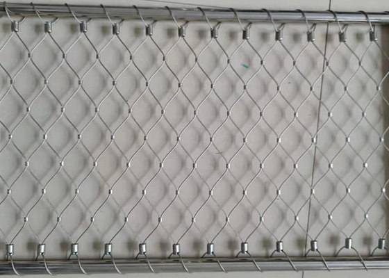 Stainless Steel Cable Mesh 304 50x50mm Hole Balustrade Netting