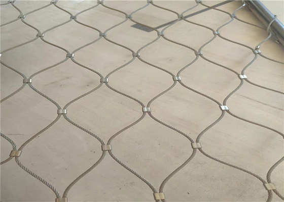 Stainless Steel Knotted Poultry Netting Zoo Animal Rope Mesh