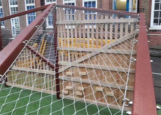 SS Wire Rope Mesh 316 Zoo Wire Mesh For Animal Fence