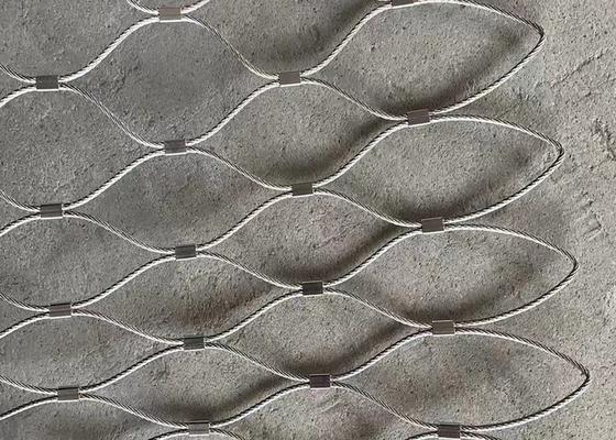 SS Wire Rope Mesh 316 Zoo Wire Mesh For Animal Fence
