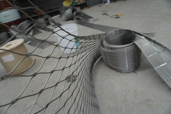Zoo Stainless Steel Ferrule Rope Mesh 1.5-3.0mm Dia