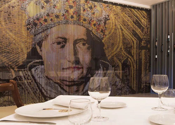 2mm Aluminium Kettinggordijn in Zilver Goud Rood Zwart