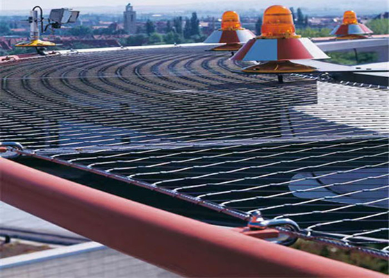 De Kabel van het flexibiliteitsroestvrije staal het Opleveren voor de kabel80*80 mm gat van Luchthaven Architecturaal 3,0 mm