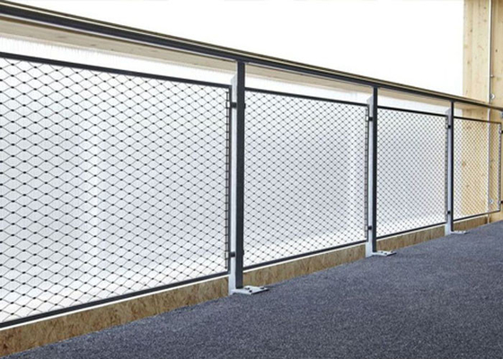 25*25mm Balustrade Infill Roestvrij staal Geknoopte Kabel Mesh Flexible