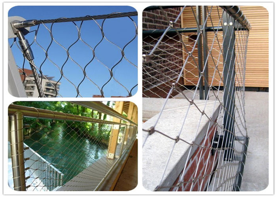 Duidelijk Weefsel Architecturale Draad Mesh Balustrade Of Balcony Terrace