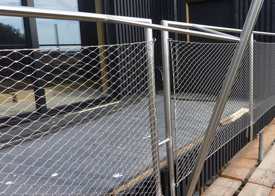 2.5mm 25x25mm Balustradekabel Mesh Stainless Steel