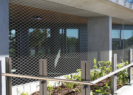 300x300mm Roestvrij staal Webnet, Kabeldraad Mesh Anti Acid