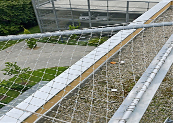 Balustrade of Traliewerkroestvrij staalkabel Mesh Netting With Ferrule