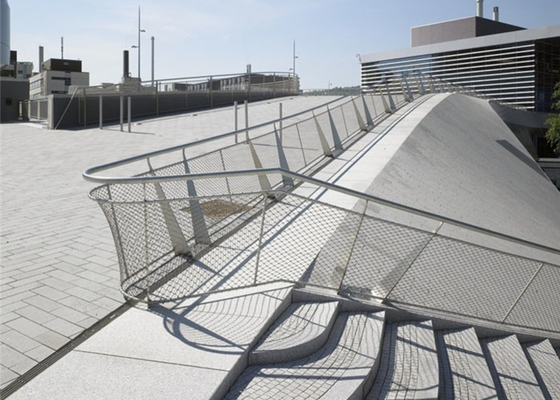 Het openbare Vierkante Netwerk SUS 316 1,2 Mm van de Balustradekabel