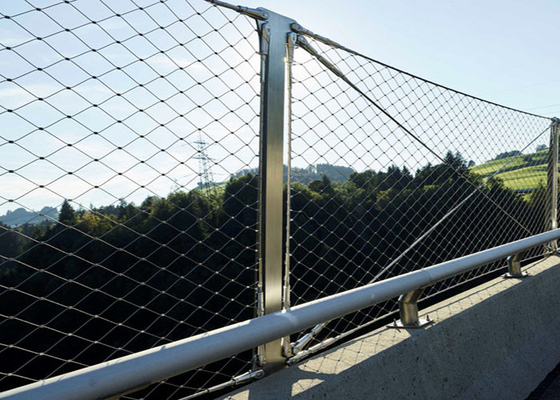 Aangepast 2,0 Mm-het Netwerk80*80 Mm Gat van de Balustradekabel