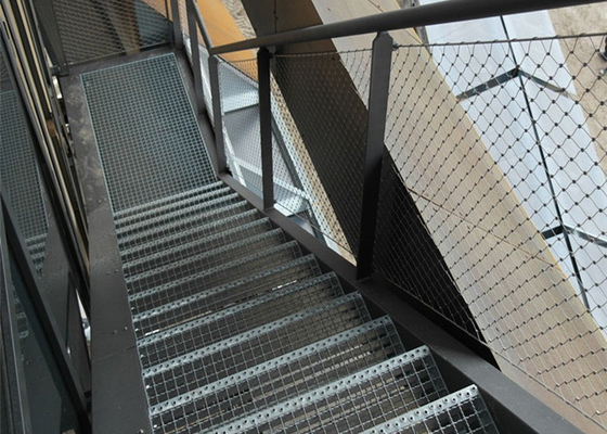 Trede Architecturale Draad Mesh With Ferrules Grid 1,2 Mm-Corrosiebestendige Draad