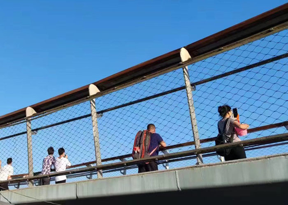 316 X neigen de Flexibele Kabel Mesh For Bridge van het Veiligheidsroestvrije staal
