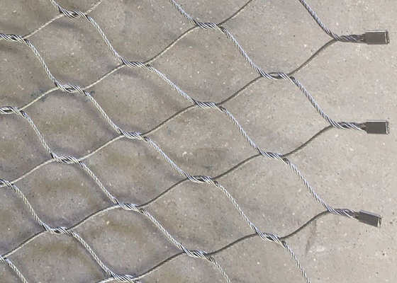 316 X neigen MM. van de Kabelmesh for anti falling 50x50 van de Roestvrij staaldraad