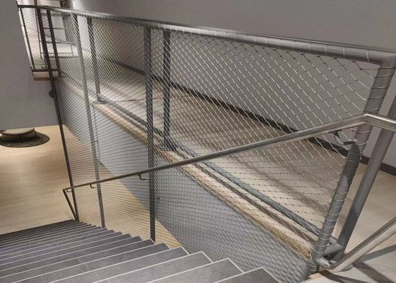 De flexibele Kabel Mesh For Balustrade SS304 2,0 van de Roestvrij staaltrede MM. Draad