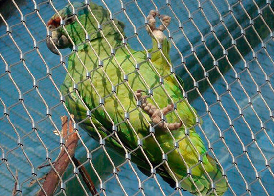 Het aangepaste Flexibele Gat van Mesh For Bird Netting 30x30 Mm van het Roestvrij staalvogelhuis