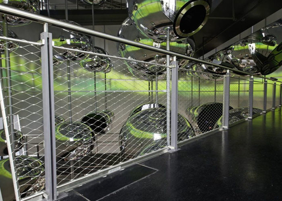 Flexibele Decoratieve Veiligheidskabel Mesh For Balustrade Stainless Steel Ss304 2,0 Mm-Draad