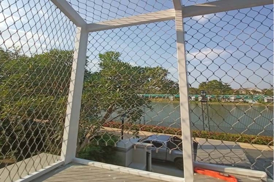 De aangepaste 3/32inch-Kabel Mesh For Fence Weather Resistance van het Draadroestvrije staal