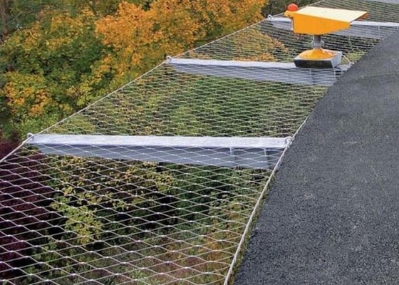 zuurvast netwerk 300*300mm van de Roestvrij staalkabel de Veiligheid van de Vliegtuigenbaan het Opleveren