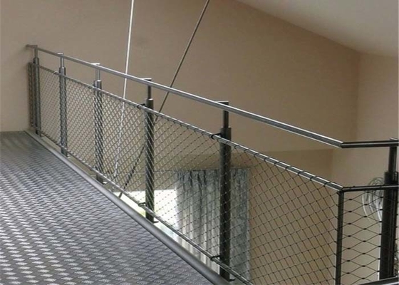 slijtage die 2.0mm Draadss Balustrade tegen Kabel Mesh For Corridoer verzetten zich