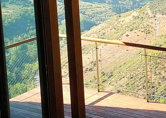 1.2mm4.0mm 0.5-30meter van de Kabelmesh balcony netting van het Flexibiliteitsroestvrije staal