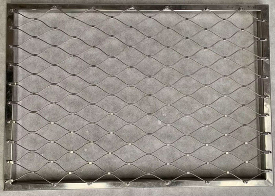0.5-30meter de Balustradekabel Mesh With Frame 2.0mm van de dalingspreventie Draad