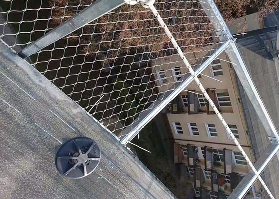 SUS 316 de Kabel van de Roestvrij staaldraad Mesh Fencing 2.0mm Weerbewijs