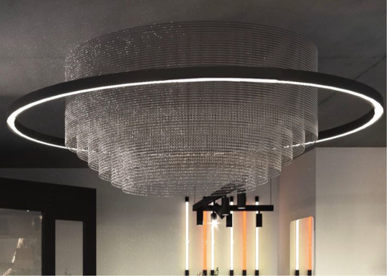 Het decoratieve 1.5mm 1.9mm gordijn van de de kettingsverbinding van het draadaluminium voor Roestvrij Restaurant