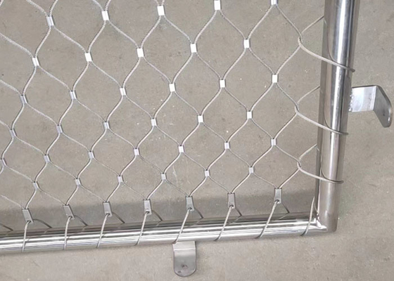 Aangepaste Kabelkabel Mesh Fencing With Frame 2.0Mm Kabeldraad