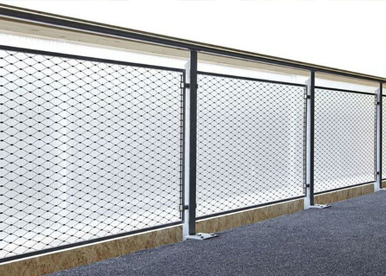 SUS304 balustradekabel Anticorrosief Mesh Stainless Steel Rope Netting 2.0mm
