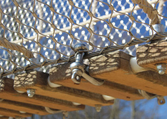 Het anti Zure 2.5mm Roestvrij staaldraad Opleveren voor Playgroud met het Netwerk van de Kabelkabel