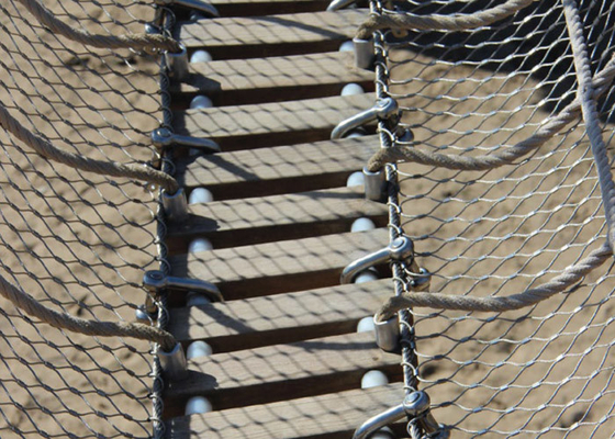 Van de het Roestvrije staalkabel van SUS304 Playgroud van de Kabelmesh protection netting het Antizuur