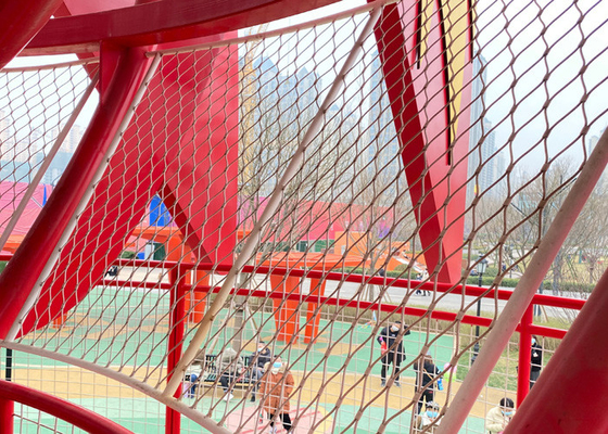 Niet Roestende 4.0mm Roestvrij staalkabel Mesh Netting For Playground