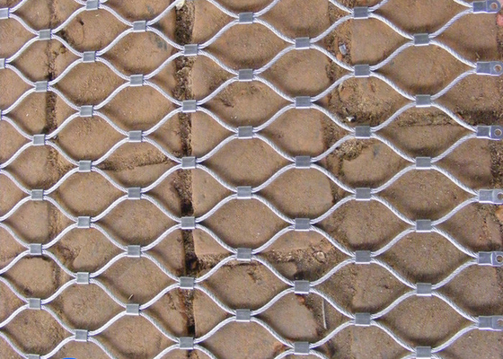 De uitstekende van de de Draadkabel van het Flexibiliteitsroestvrije staal Correderende stof van Mesh For Amusement Rides Anti