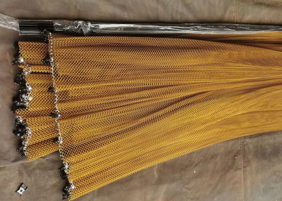 1mm Decoratiezaal Verdelerketen het Gordijnaluminium van het Verbindingsscherm met Kleur
