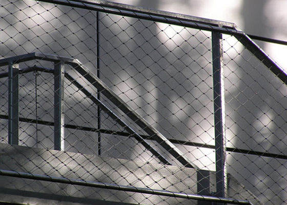 Zeer duurzaam net strak staalkabelgaas 25 mm-300 mm opening