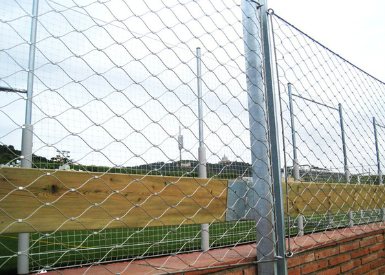 7 X7 balustrade kabel mesh, roestvrij staal draad touw net op maat