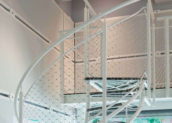 60 mm pitch Ferrule Balustrade Kabel Mesh 60x104mm Opening