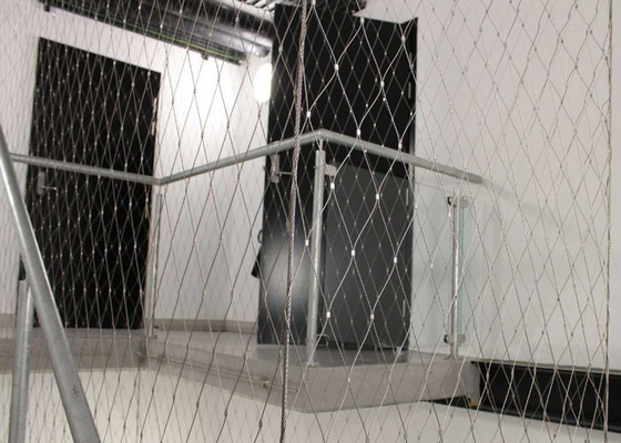 Gepersonaliseerde hoogte balustrade roestvrij staal kabelmaas 2,0 mm draad gepolijst oppervlak