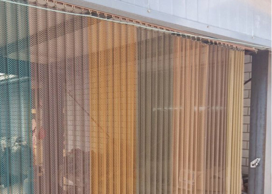 Gepersonaliseerde decoratieve 1 mm metalen gaas draperies anti roest voor tentoonstellingszaal