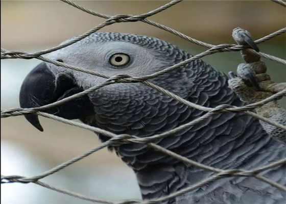 Gepolijst oppervlak Zoo draad gaas met 60 graden diamant gaas en roestvrij staal draad touw