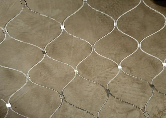 SS316 Diamant Flexible Inox Cable Mesh Zoo Vogelhuis Zaan Anti Corrosie