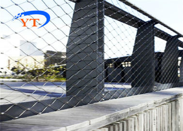 Van de de Balustradekabel van de draadkabel van de het Netwerkmetalen kap AISI 316L het Roestvrije staalmateriaal