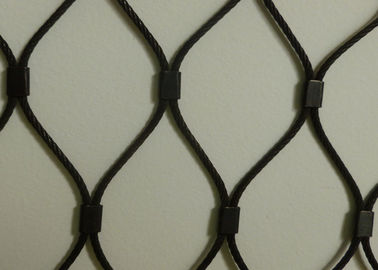 Zwart van de de Kabel Opleverend Draad van het Oxydatieroestvrije staal Netwerk Flexibel Geweven Type