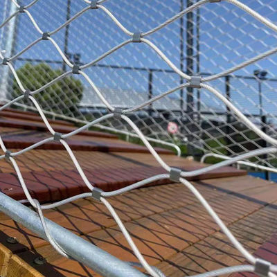 316 Flexibel Ferruleerd roestvrij staal draad touw Mesh Voor Zoo Kooi Mesh