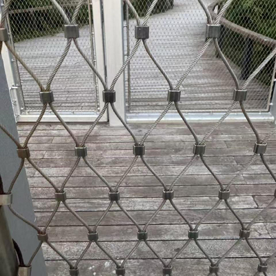 2 mm 50 mm gatgrootte 316 roestvrij staal vogelhuis draad touwnet voor dierentuinen