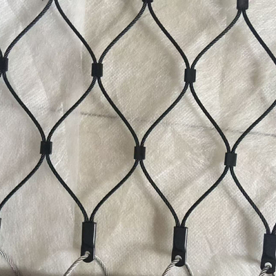X-type invullingskabelscherm balustrade beschermende net zwart oxide draadkabelscherm