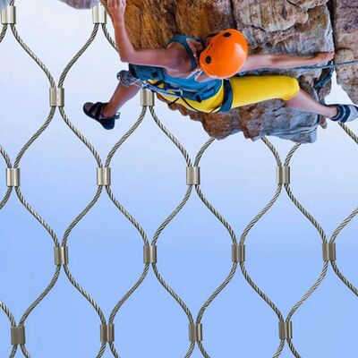 X-type invullend roestvrijstalen touwnet Balustrade Beschermingsnet Voor handrailrailing