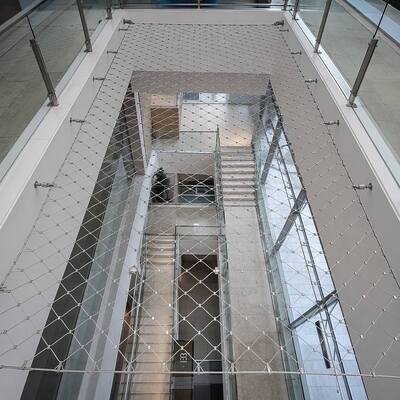 Hoge treksterkte corrosiebestendig roestvrijstalen staalkabelnet voor flexibele industriële oplossingen