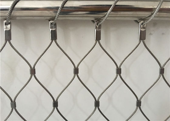 Roestvrij staal 2mm 60x60mm het Netwerk van de Draadkabel